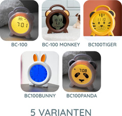 Slaaptrainer voor kinderen - Kinderwekker met Nachtlamp - Wit - Alecto BC-100 •