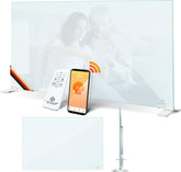 KESSER® Infrarood Kachel 500W Elektrische Verwarmingspaneel - Infraroodverwarming Energiebesparing 2-in-1 Staande & Muurmontage Verwarming met Thermostat + open raam detectie + Afstandsbediening & APP-bediening - Wit
