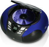 Lenco SCD-37 - Draagbare radio CD speler met MP3 optie en USB - Blauw