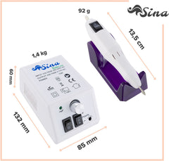 SINA Nagelvijl - Nagelvijl Electrisch - Nagelfrees - Manicure Set - Pedicure Set - Wit