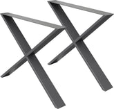 Tafelpoten - Metaal - 60x72 cm - Antraciet - ECD Germany