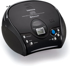 Lenco SCD-32BT draagbare Radio - CD - Bluetooth - koptelefoon - Zwart •