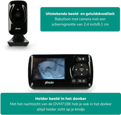 Alecto DVM71BK - Babyfoon met camera - Temperatuurweergave - Zwart