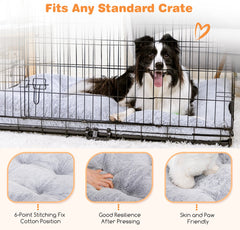 Hondenmand - Hondenkussen - Hondenbed - Grijs - 122x74 cm - Nobleza •