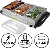 Warmhoudplaat - Buffetwarmer - Chafing Dish - Zilver - Jago