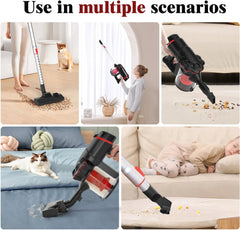 Steelstofzuiger - Stofzuiger Zonder zak - 6 Meter Kabel - 600W - Zwart - Aigostar