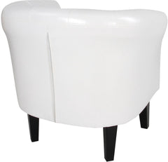 Fauteuil met armleuning - Relaxstoel - Wit - MIADOMODO