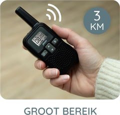 Alecto DBX80BK - Babyfoon met groot bereik - Tot 3km - Zwart