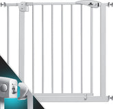 KIDIZ® Traphekje zonder boren - Veiligheidshekje - 74-87cm - Grijs