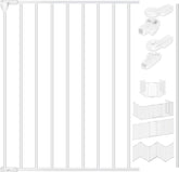 KESSER® Veiligheidshek - Vonkenscherm - Openhaard hek - Haardwacht - Haardbescherm - Veiligheidshekje voor Kinderen - Wit