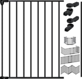 KESSER® Veiligheidshek - Vonkenscherm - Openhaard hek - Haardwacht - Haardbescherm - Veiligheidshekje voor Kinderen - Zwart