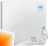 KESSER® Infrarood Paneel 425-550 watt met afstandsbediening / LCD display Digitaal / Timer / Wandverwarming / Infrarood / Verwarming / Radiator | Verwarmingspaneel | Incl.voetjes NIEUW | - 1x 425 Watt