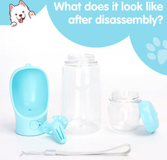 Nobleza Honden Waterfles - 550ml+150ml - Blauw