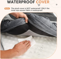 Hondenmand Orthopedisch - Hondenkussen - Hondenbed - Grijs - 106x80 cm - Nobleza •