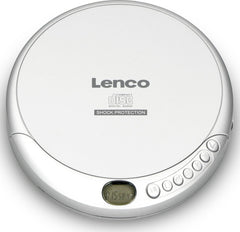 Lenco CD-201SI Discman - Draagbare CD-MP3 Speler met Anti-Shock bescherming - Zilver •