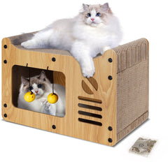 Nobleza katten krabplank - katten krabplank met kattenkruid - 47,5x25x32,5cm