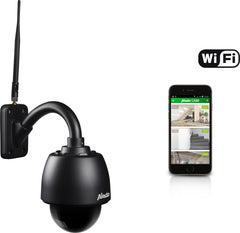 Alecto DVC-255IP - Op afstand beweegbare outdoor wifi camera - Zwart