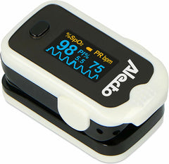 Alecto ACS-31 -Saturatiemeter -Hartslagmeter - Zuurstofpercentage -Bloed Zuurstofmeter -Oximeter -Zuustofgehalte -Vinger - (Inclusief Opbergtas) -Batterijen •