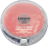 Lenco CD-012TR Discman - Draagbare CD Speler met Oordopjes - Transparant