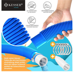 KESSER® zwembadslang | Zwembadslang met mouwen | Zonneslang voor zwembad en op het zwembad | zuigslang | Pomp slang