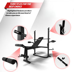 Physionics Verstelbare halterbank - Haltersteunen - Legcurl