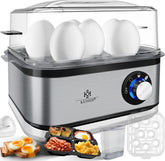 KESSER® Eierkoker - 8 Eieren - 500W - BPA-vrij - Zilver