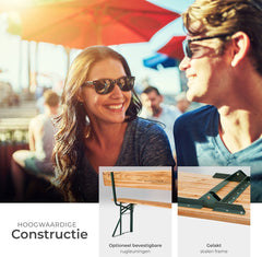 Picknicktafel - Campingtafel - Biertafel - Opvouwbaar - Bruin - Tectake®