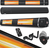 Infrarood Verwarming - Terrasverwarmer - Elektrische Heater - Zwart - KESSER®