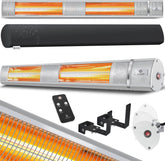 Infrarood Verwarming - Terrasverwarmer - Elektrische Heater - Grijs - KESSER®