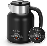 Waterkoker met temperatuurregeling - Retro - 1.7L - 2200W - Zwart