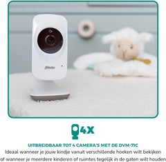 Alecto DVM-71 - Babyfoon met camera - Temperatuurweergave - Wit •
