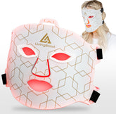 LivingBoost® Led Gezichtsmasker - Led Masker - Infraroodlamp - Rood Licht Therapie - Collageen Masker - Infraroodtherapie - Red Light Therapy - Huidverzorging - Led Face Mask