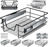 Keukenlade - Telescopische lade - 40 cm - Zwart - KESSER®