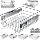 Keukenlade - Telescopische lade - 40 cm - Zilver - KESSER®