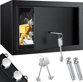 KESSER® Kluis met sleutelslot - 30x20x20cm - Zwart