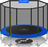 KESSER® Trampoline 305 cm - Veiligheidsnet en Ladder - tot 150 kg belasting - Blauw