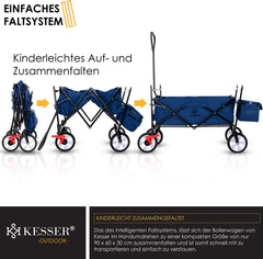 KESSER® Bolderkar - Opvouwbaar - Bolderwagen - Blauw