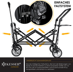KESSER® Bolderkar - Opvouwbaar - Bolderwagen - Grijs