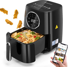 Airfryer - heteluchtfriteuse - 4.5L - 1400W - Zwart