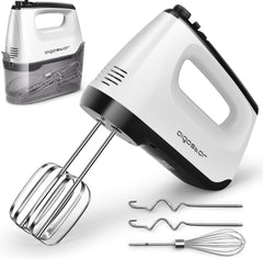Handmixer - 5 Snelheden met Turbo - RVS Deeghaken & Gardes - 400W - Aigostar