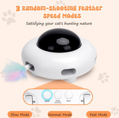 Kattenspeeltje – Dierenspeelgoed - Wit - Nobleza