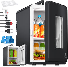 KESSER® Mini-koelkast - 15 Liter - 5-65°C - Zwart •