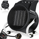 MASKO® Ventilatorkachel 3kW - Elektrische Kachel voor Binnen- en Buiten Bouwkachel Keramische Werkplaatskachel Electrische Verwarming 3000 Watt - Wit