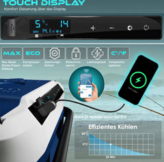 Compressor Koelbox elektrisch - Coolbox - Frigobox - 41L - Blauw