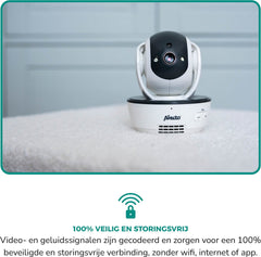 Alecto DVM200M - Babyfoon met Camera - Temperatuurweergave - Op afstand Beweegbaar •