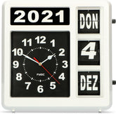 Fysic FK-247DE - Grote analoge Klok - Duitse versie - Wit •