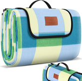 KESSER® Picknickkleed - Waterdicht - 200x200 cm - Wasbaar - Blauw / Groen