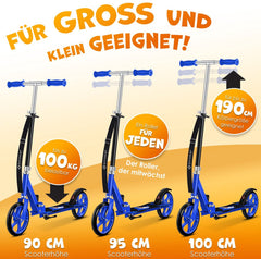 Kinderstep - Verstelbaar - Vouwbaar - Blauw - KESSER®