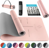 Yoga mat - Fitness mat - Sport mat - Anti slip - Extra dik - Roze