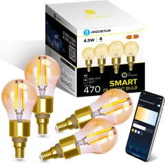 E14 LED lamp - Dimbaar - Filament lamp - 4,5W - 4 stuks - Aigostar